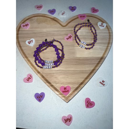 XOX Purple Bracelet