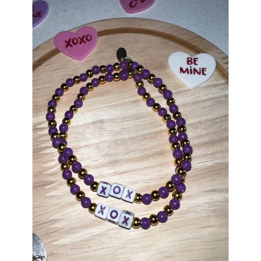 XOX Purple Bracelet