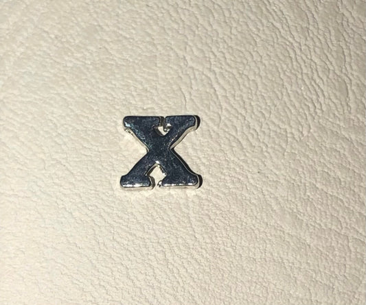 X Floating Letter Charm